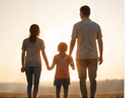 Family walking together